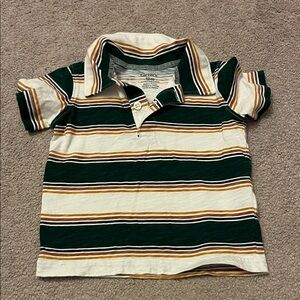 Carter's Polo with Green and Yellow Stripes